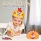 4E's Novelty Thanksgiving Paper Crowns, 24 Pcs Thanksgiving Hat Decorations, Color Your Own Turkey Hat Craft, Adjustable for Fall Crown Craft and Headband, School & Friends Giving Kids Activities